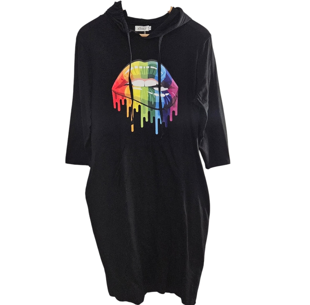 New Missky Cotton Hooded Short Dress